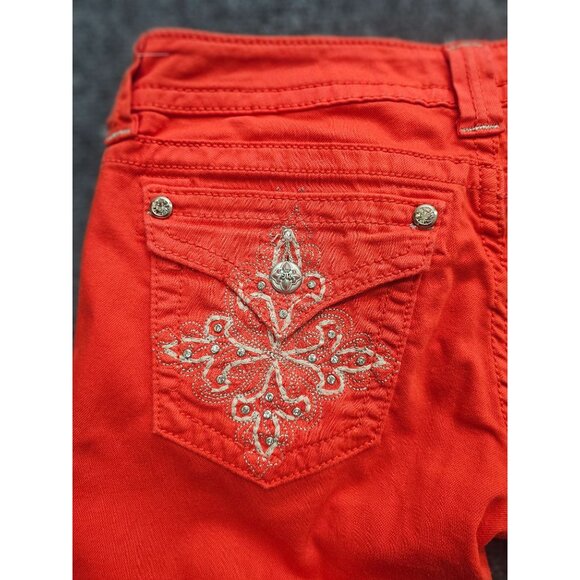 Miss Me Red Skinny Jeans - Picture 3 of 10